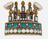 Heidi Daus Muticolor Crystal "It takes the cake" Magentic Pendant